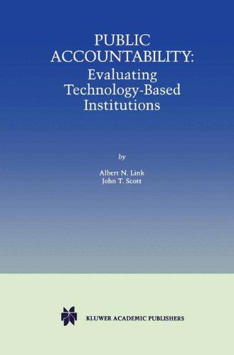 Cover for Albert N. Link · Public Accountability: Evaluating Technology-Based Institutions (Hardcover Book) [1998 edition] (1998)