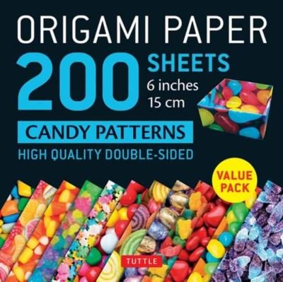 Origami Paper 200 sheets Candy Patterns 6" (15 cm): Tuttle Origami Paper: Double Sided Origami Sheets Printed with 12 Different Designs (Instructions for 6 Projects Included) - Tuttle Studio - Libros - Tuttle Publishing - 9780804857123 - 19 de septiembre de 2023