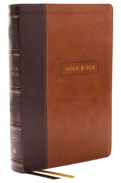 Cover for Thomas Nelson · KJV Holy Bible with 73,000 Center-Column Cross References, Brown Leathersoft, Red Letter, Comfort Print (Thumb Indexed): King James Version (Lederbuch) (2023)