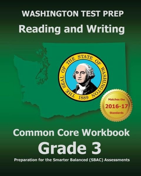 Cover for Test Master Press Washington · Washington Test Prep Reading and Writing Common Core Workbook Grade 3: Preparation for the Smarter Balanced (Sbac) Assessments (Paperback Bog) (2015)