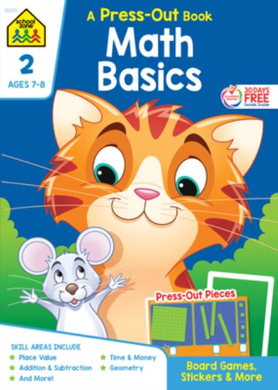 School Zone Math Basics Grade 2 Press-Out Workbook - School Zone - Books - School Zone - 9781681473123 - June 5, 2019
