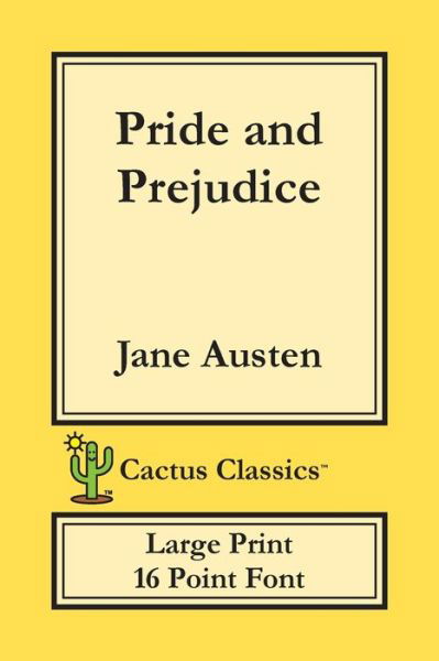 Cover for Jane Austen · Pride and Prejudice 16 Point Font; Large Text; Large Type (Paperback Book) (2019)