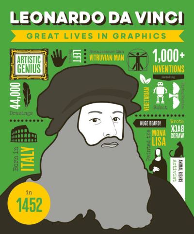 Cover for Button Books · Great Lives in Graphics: Leonardo Da Vinci - Great Lives in Graphics (Inbunden Bok) (2024)