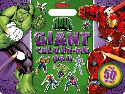 Marvel Avengers Hulk: Giant Colour Me Pad - Marvel Entertainment International Ltd - Books - Bonnier Books Ltd - 9781837951123 - April 30, 2024