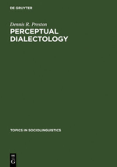 Cover for Preston · Perceptual Dialectology (Book) [New Ed edition] (1989)