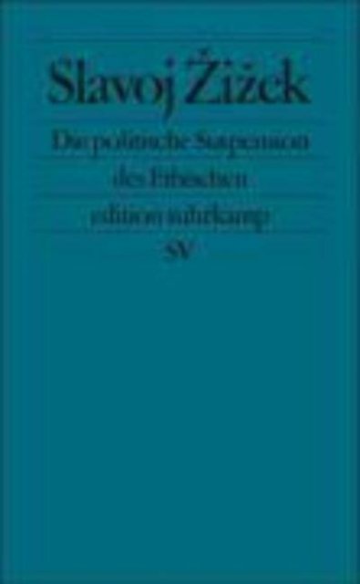 Cover for Slavoj Zizek · Die Politische Suspension Des Ethischen (Book) (2005)