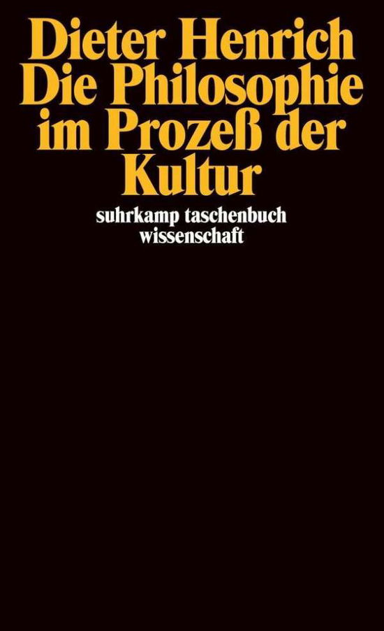 Cover for Dieter Henrich · Die Philosophie Im ProzeÃŸ Der Kultur (Book)