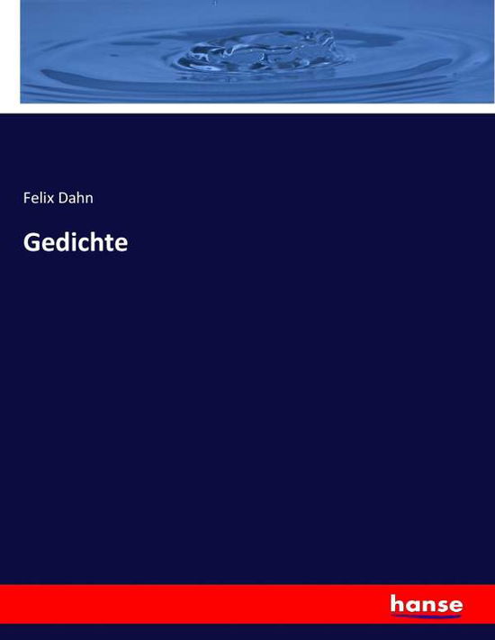 Cover for Dahn · Gedichte (Bok) (2017)