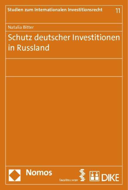 Cover for Bitter · Schutz deutscher Investitionen i (Book)