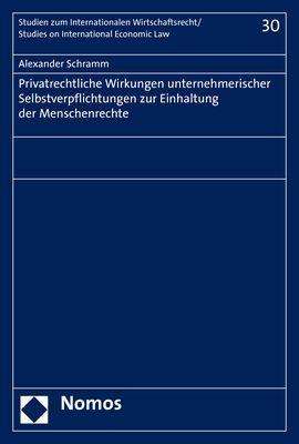 Cover for Schramm · Privatrechtliche Wirkungen unte (Book) (2020)