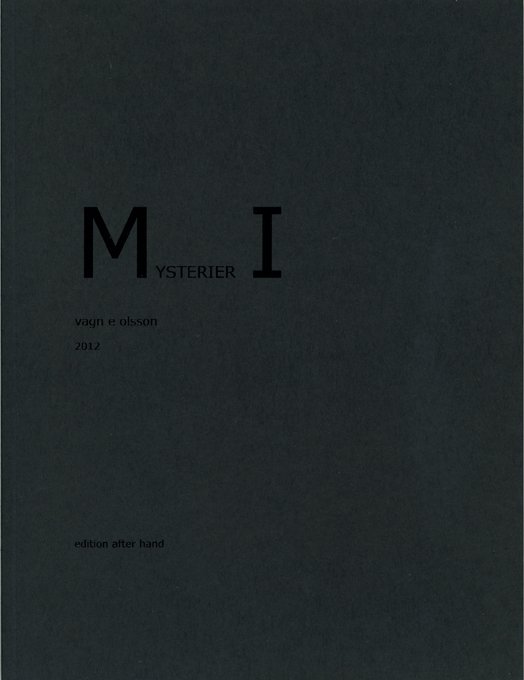 Mysterier I - Vagn E. Olsson - Libros - Edition After Hand - 9788790826123 - 22 de junio de 2012