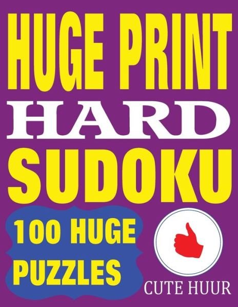 Cover for Cute Huur · Huge Print Hard Sudoku (Pocketbok) (2018)