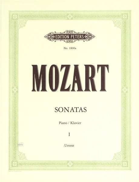 Cover for WA Mozart · Piano Sonatas, Vol. 1: Nos. 1-10 (Partituren) (2001)