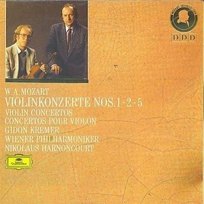 Concerto for Violin and Orchestra No. 1 Kv 207 / No. 2 Kv 211 / No. 5 Kv 219 - Kremer Gidon / Wiener Philharmoniker / Harnoncourt Nikolaus - Musique - DEUTSCHE GRAMMOPHON - 0028943128124 - 6 avril 1987