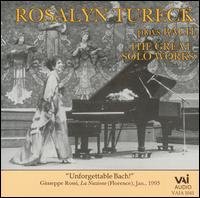 Cover for Bach / Tureck · Rosalyn Tureck Plays Bach: Great Solo Works (CD) (1994)
