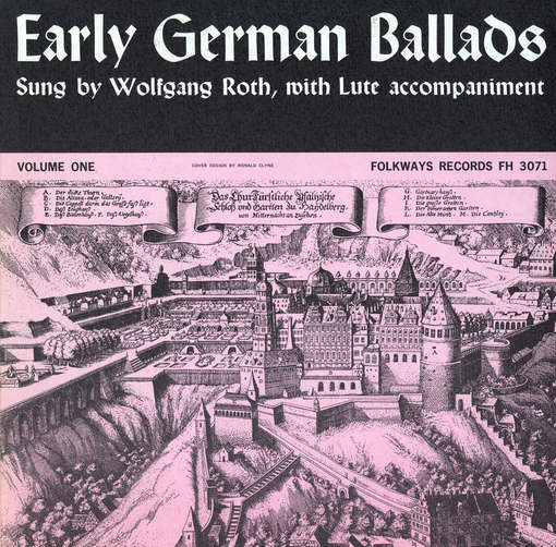 Cover for Wolfgang Roth · Early German Ballads 1: 1280-1619 (CD) (2012)