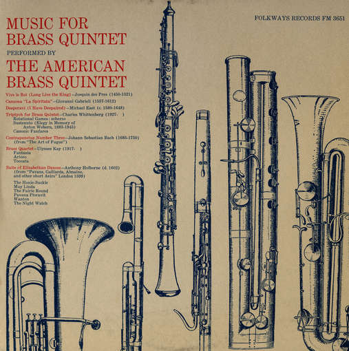 Cover for American Brass Quintet · Music for Brass Quintet (CD) (2012)