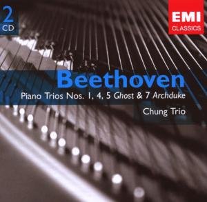 Cover for Beethoven · Piano Trios 1,4,5 &amp; 7 Chung Trio (CD) [Remastered edition] (2007)