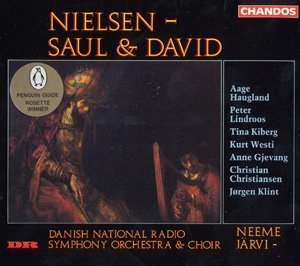 Cover for Nielsen / Jarvi / Danish Rso · Saul &amp; David (CD) (1992)