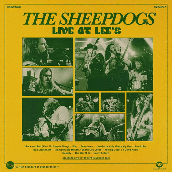 Cover for The Sheepdogs · Live at Lee's (Translucent Green Vinyl) (LP) (2024)