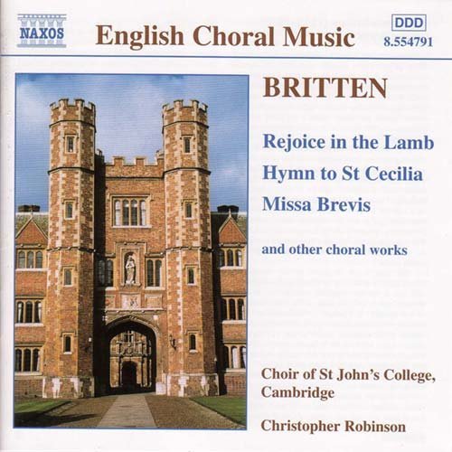 Cover for B. Britten · Rejoice The Lamb / Hymn To (CD) (2000)