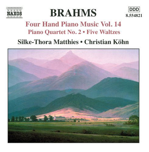 Brahmsfour Hand Piano Music Vol 14 - Matthieskohn - Muzyka - NAXOS - 0636943482124 - 2 maja 2005