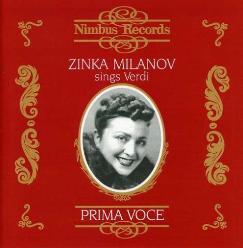 Cover for Zinka Milanov · Sings Verdi Arias (CD) (2007)