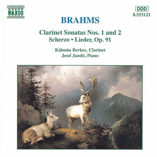 Sonatas For Clarinet & Pi - Johannes Brahms - Musiikki - NAXOS - 0730099412124 - torstai 11. joulukuuta 1997