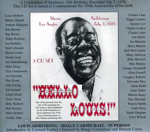 Cover for Louis Armstrong · Hello Louis - 70th Anniversary Celebration (CD) [Box set] (2014)