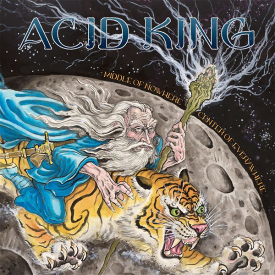 Cover for Acid King · Middle of Nowhere, Center of Everywhere (Transparent Blue Vinyl 2lp W/ Screen-printed Side D) (RSD 2024) (LP) (2024)