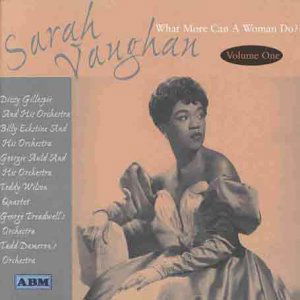 Cover for Sarah Vaughan · What More Can a Woman Do (CD) (2003)