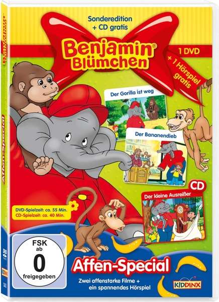 Cover for Benjamin Blümchen · Das Affen-special (Der Gorilla Ist Weg+der Bananen (DVD-Audio) (2017)