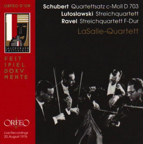 Cover for Schubert / Lutoslawski / Ravel / La Salle Quartet · Quartets (CD) [Remastered edition] (2005)