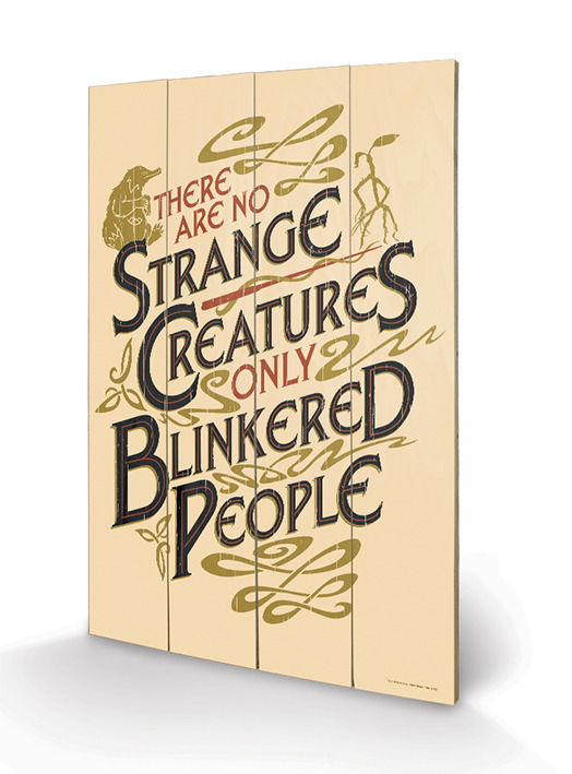 Cover for Wood Poster · FANTASTIC BEASTS - Wood Print 40X59 - No Strange C (MERCH) (2019)