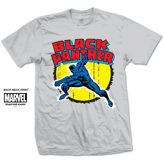 Cover for Marvel Comics · Marvel: Black Panther Grigio (T-Shirt Unisex Tg. M) (N/A) [size L] [Grey - Unisex edition]