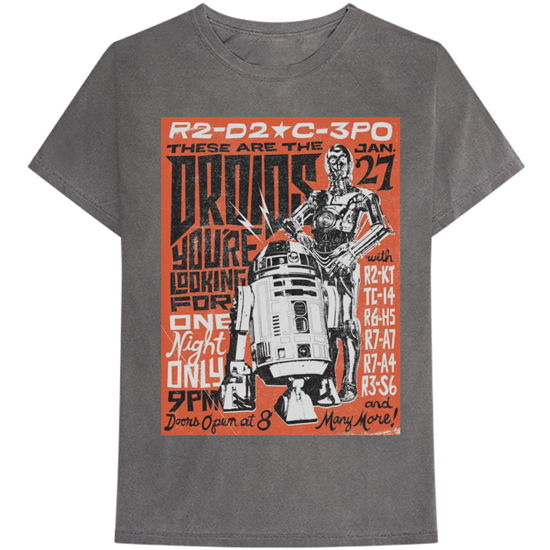 Cover for Star Wars · Star Wars Unisex T-Shirt: Droids Rock (T-shirt) [size XXL] [Grey - Unisex edition]