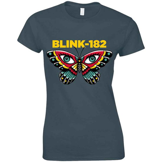 Blink-182 Ladies T-Shirt: Butterfly - Blink-182 - Marchandise - PHD - 5056187748124 - 6 août 2021