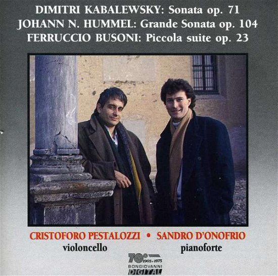 Cover for Kabalewsky / Pestalozzi / D'onofrio · Sonata Op 71 / Grande Sonata Op 104 (CD) (1992)