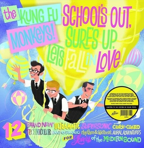 Cover for Kung Fu Monkeys · School's Out, Surf's Up, Let's Fall In Love! (LP) (2022)