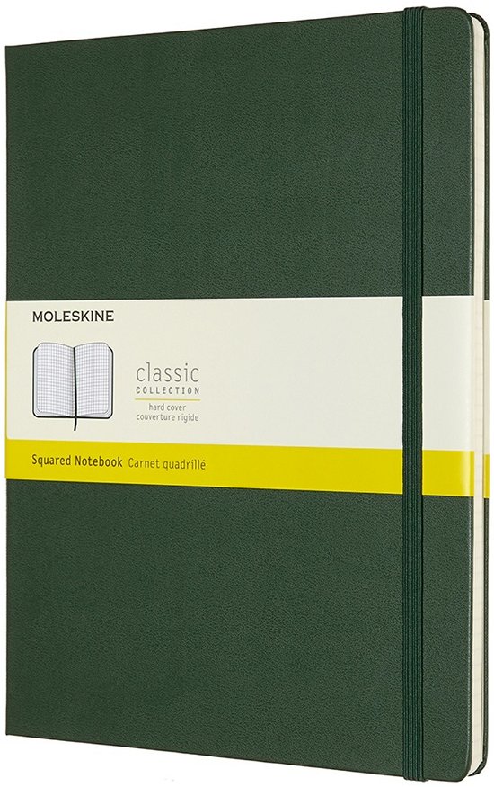 Cover for Extra Large Squared Hardcover · Moleskine Extra Large Squared Hardcover Notebook: Myrtle Green (Skrivemateriell) (2019)