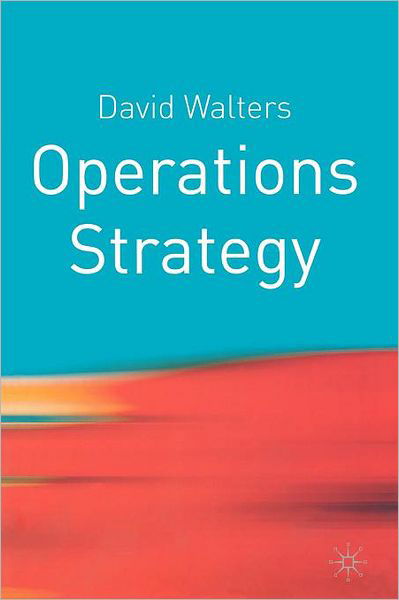 Cover for David Walters · Operations Strategy (Buch) (2002)