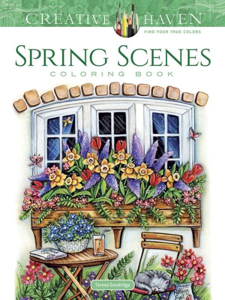 Creative Haven Spring Scenes Coloring Book - Creative Haven - Teresa Goodridge - Livros - Dover Publications Inc. - 9780486814124 - 23 de fevereiro de 2018