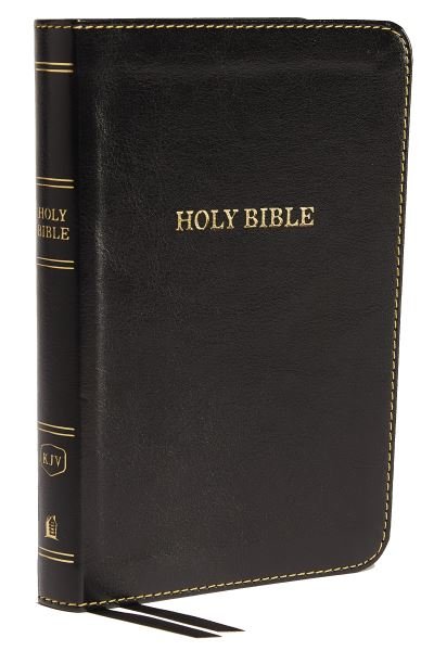 Cover for Zondervan · KJV, Thinline Bible, Compact, Leathersoft, Black, Red Letter, Comfort Print (Læderbog) (2017)