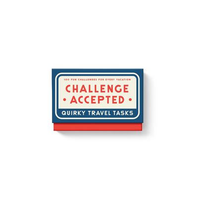 Cover for Brass Monkey · Challenge Accepted Travel Tasks Card Deck (Flashcards) (2024)