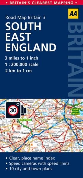 Cover for Aa · AA Road Map Britain: South East England (Buch) (2015)