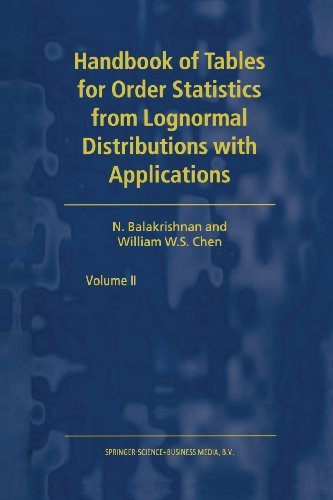 Handbook of Tables for Order Statistics from Lognormal Distributions with Applications - N. Balakrishnan - Bøger - Springer - 9780792357124 - 31. marts 1999