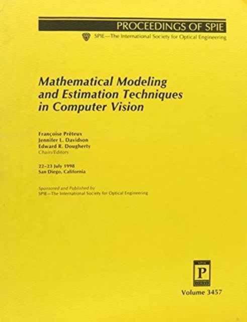 Cover for Davidson · Mathematical Modeling and Estimation Techniques in Computer Vision: 22-23 July 1998, San Diego, California (Proceedings of Spie--the International Society for Optical Engineering, V. 3457.) (Paperback Book) (2006)