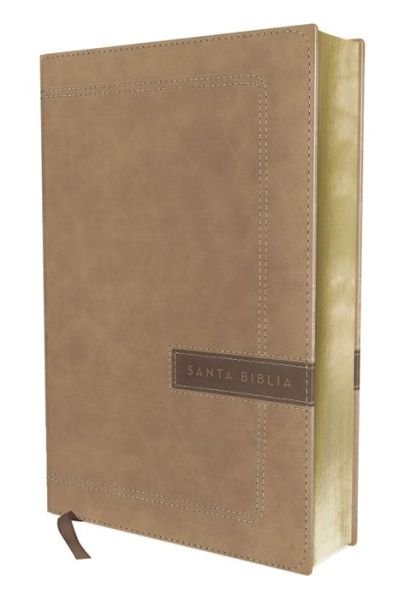 Cover for NBLA-Nueva Biblia de Las Américas · Biblia NBLA, Una Columna con Referencias, Letra Grande, Leathersoft, Beige, Edición Letra Roja (Imiteret Læderbog) (2020)