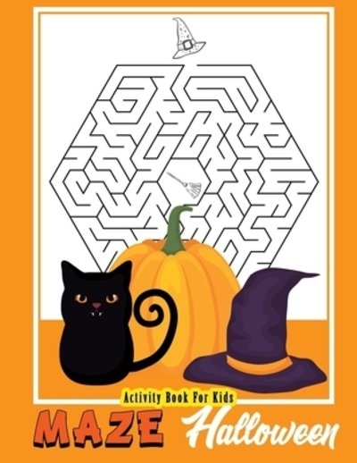 Cover for Black Whale Publishing · Activity Book For Kids Halloween Maze (Taschenbuch) (2019)