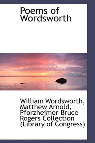 Cover for William Wordsworth · Poems of Wordsworth (Hardcover Book) (2009)